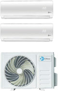 Diloc Over D.Over214 - Climatizzatore Dual Split Inverter 9000 e 9000 BTU - Refrigerante R32 - WiFi Opzionale con Due Unità per Climatizzazione