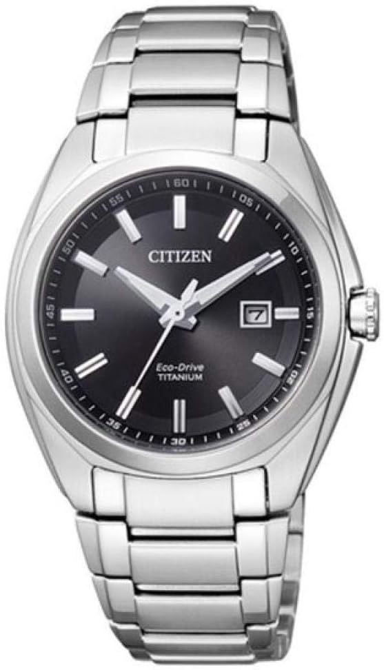 Citizen Eco Drive - Orologio Analogico Donna - Cinturino in Titanio Argento - Orologio Giapponese da Polso
