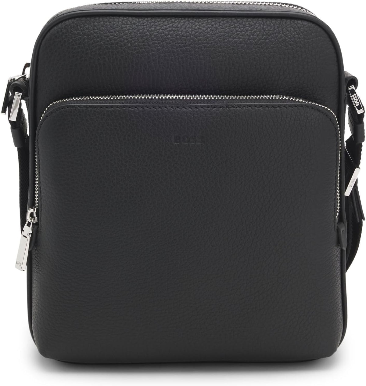 Boss New 10249092 Crossbody - Borsa a Tracolla in Pelle di Mucca - Chiusura Zip - Misura Unica per Uso Quotidiano