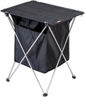 Tavolo pieghevole da esterno nero - struttura ultraleggera portatile - piano da picnic e campeggio - per attività ricreative e uso all'aperto