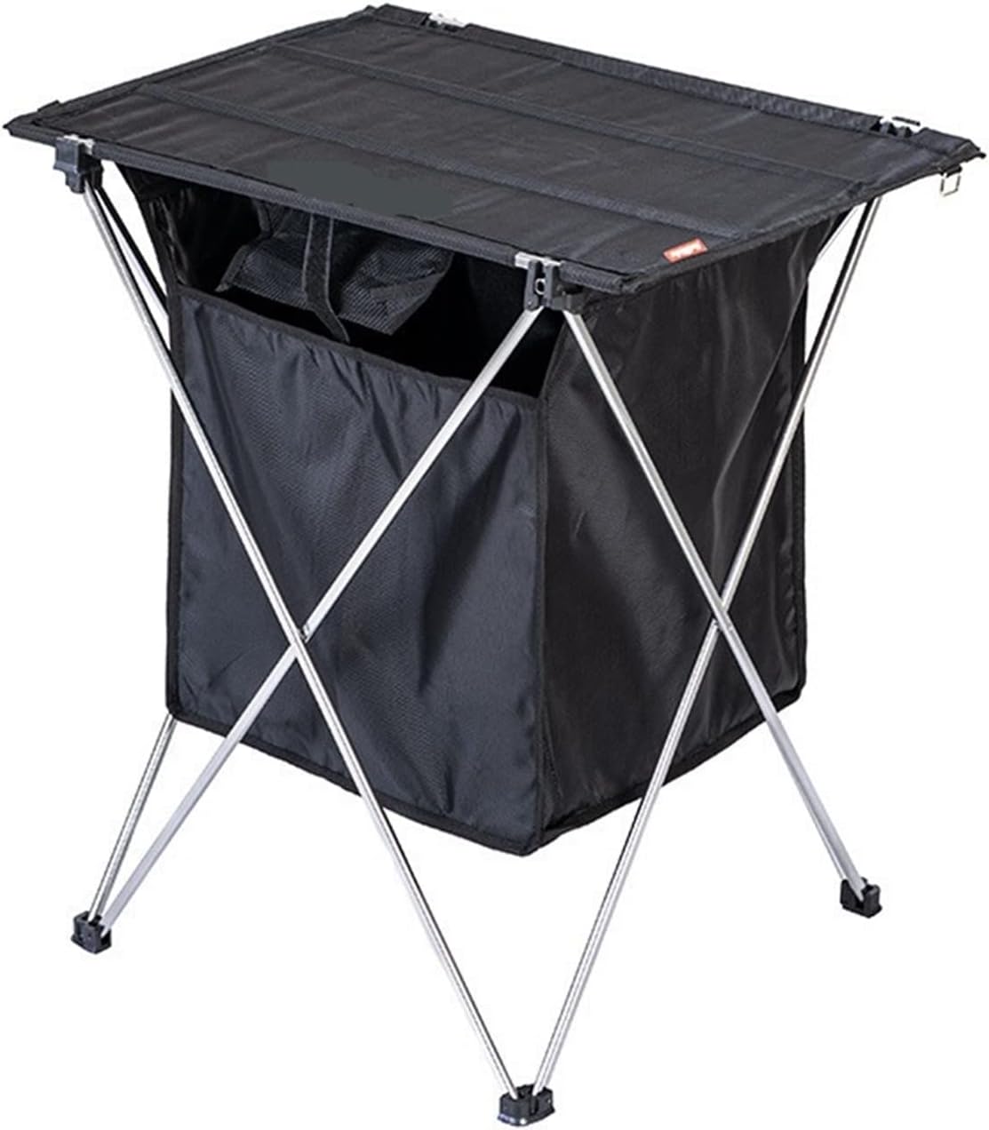 Tavolo pieghevole da esterno nero - struttura ultraleggera portatile - piano da picnic e campeggio - per attività ricreative e uso all'aperto
