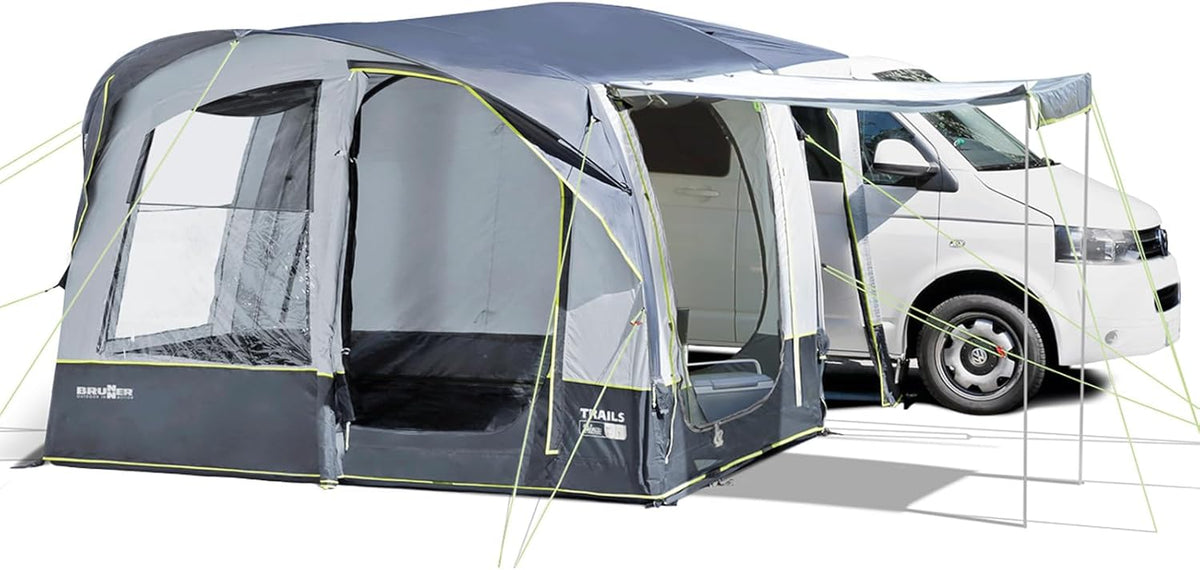 Brunner A.i.R. Tech Trails Lc tenda per veicolo per 2 persone - poliestere Oxford A.I.R. Tech - 3 stagioni - struttura quadrata per campeggio ed escursioni