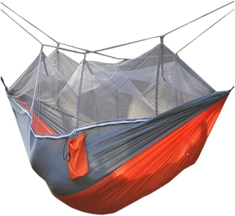 Amaca da campeggio con zanzariera - nylon paracadute leggero - struttura sospesa portatile ultraleggera - per patio viaggio campeggio e attività outdoor