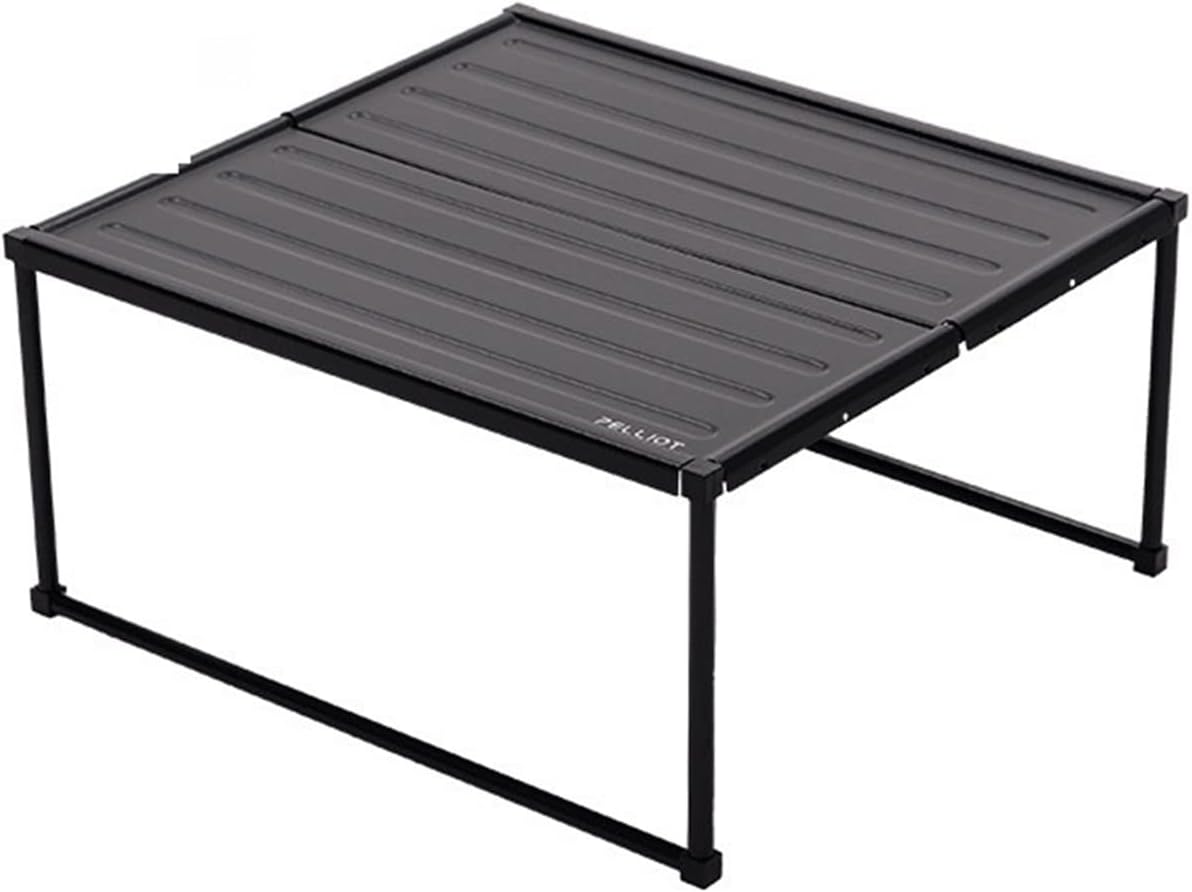 Tavolo pieghevole da campeggio - struttura in lega di alluminio - deflettore del vento - tavolo portatile multifunzionale per picnic outdoor