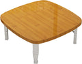 Tavolo quadrato basso pieghevole 70 cm - piano compatto per studio e pranzo - piccola scrivania multifunzione - per camera da letto tatami e finestra a bovindo