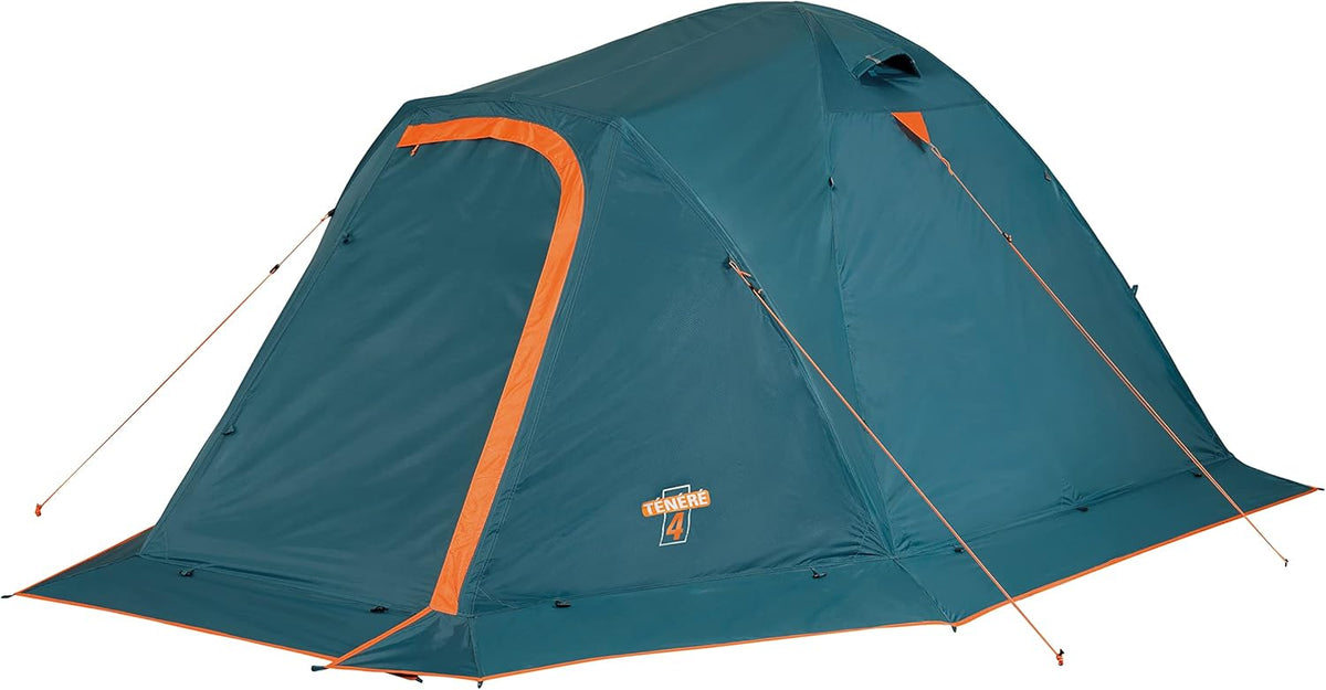 Ferrino Tenere 4 tenda familiare per 4 persone - 240 x 220 x 180 cm forma a cupola - poliestere rivestito in PU - impermeabile 3 stagioni per campeggio