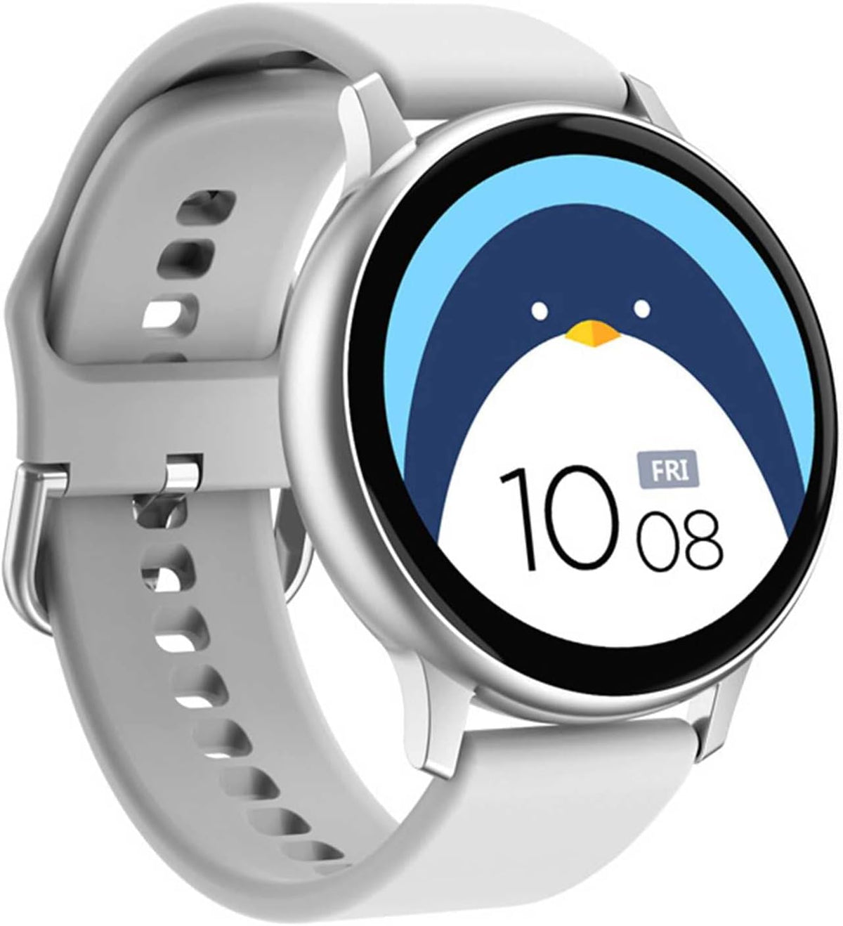 PURRL Smartwatch uomo donna - Display rotondo touch 1.2 pollici - Cassa in metallo per attività sportive - Bluetooth promemoria sedentarietà e sveglia