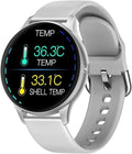 PURRL K21 Smartwatch - Orologio fitness con termometro corporeo e display 1.3 pollici - Monitoraggio sonno e GPS - Bluetooth per Android e iOS
