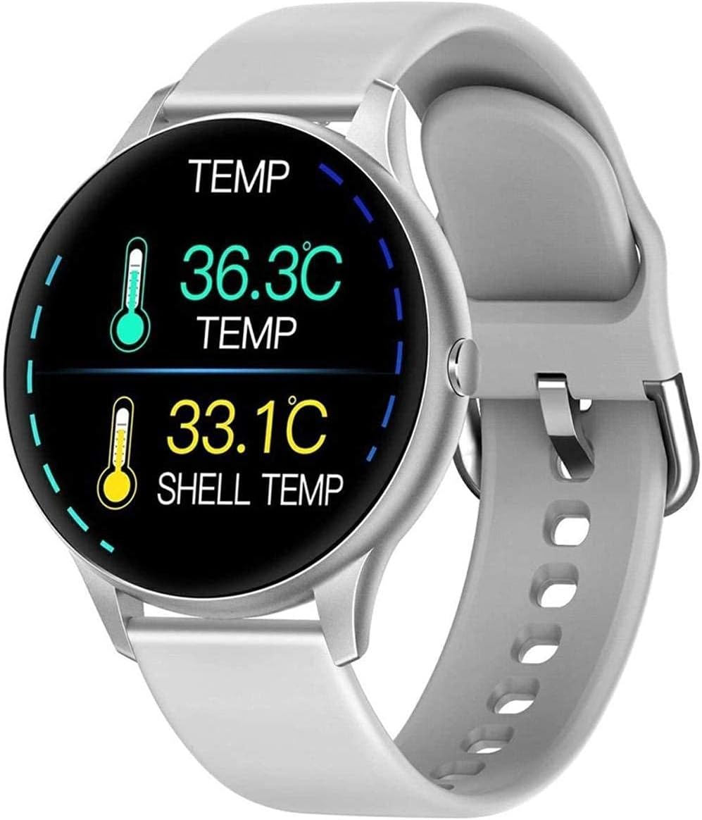 PURRL K21 Smartwatch - Orologio fitness con termometro corporeo e display 1.3 pollici - Monitoraggio sonno e GPS - Bluetooth per Android e iOS