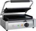 METRO Professional GPG1202 - Griglia elettrica a contatto 3000 W - Temperatura fino a 300 C - Acciaio inox con superficie antiaderente