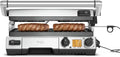 Sage The Smart Grill Pro - Griglia elettrica e barbecue 2400 W - Acciaio inox spazzolato - Piastre rimovibili con vassoio raccogli grasso