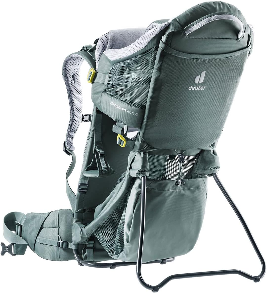 deuter Kid Comfort Active zaino portabimbo - nylon con spallacci imbottiti e cintura in vita - portata massima 22 kg - portabimbo posteriore con chiusura a fibbia