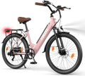 ESKUTE C100 Plus bici elettrica adulti - ruote 26 pollici e motore 250 W - batteria rimovibile 36 V 13 Ah - 7 velocità e velocità massima 25 km h