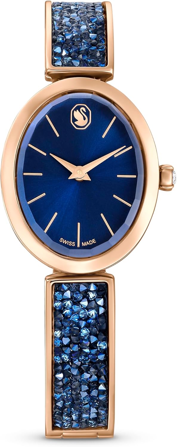 Swarovski Crystal Rock - Orologio Donna Swiss Made - Cristalli e PVD Oro Rosa - Collezione Elegante da Polso