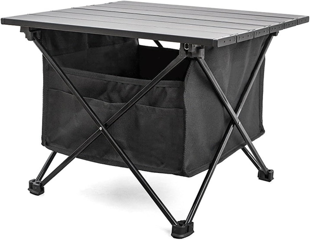 Tavolo pieghevole da campeggio portatile - lega di alluminio - design ultraleggero e compatto - per barbecue picnic e attività all'aperto