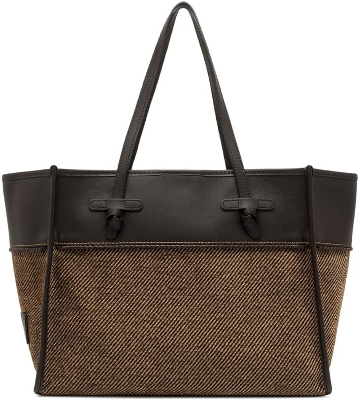 Gianni Chiarini Marcella BS 12132 - Borsa Memory Espresso e Cuoio - Chiusura Magnetica - Fodera Interna Decorativa