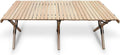Tavolo pieghevole da campeggio - struttura in legno massello - design portatile per auto - tavolo da picnic per attività outdoor
