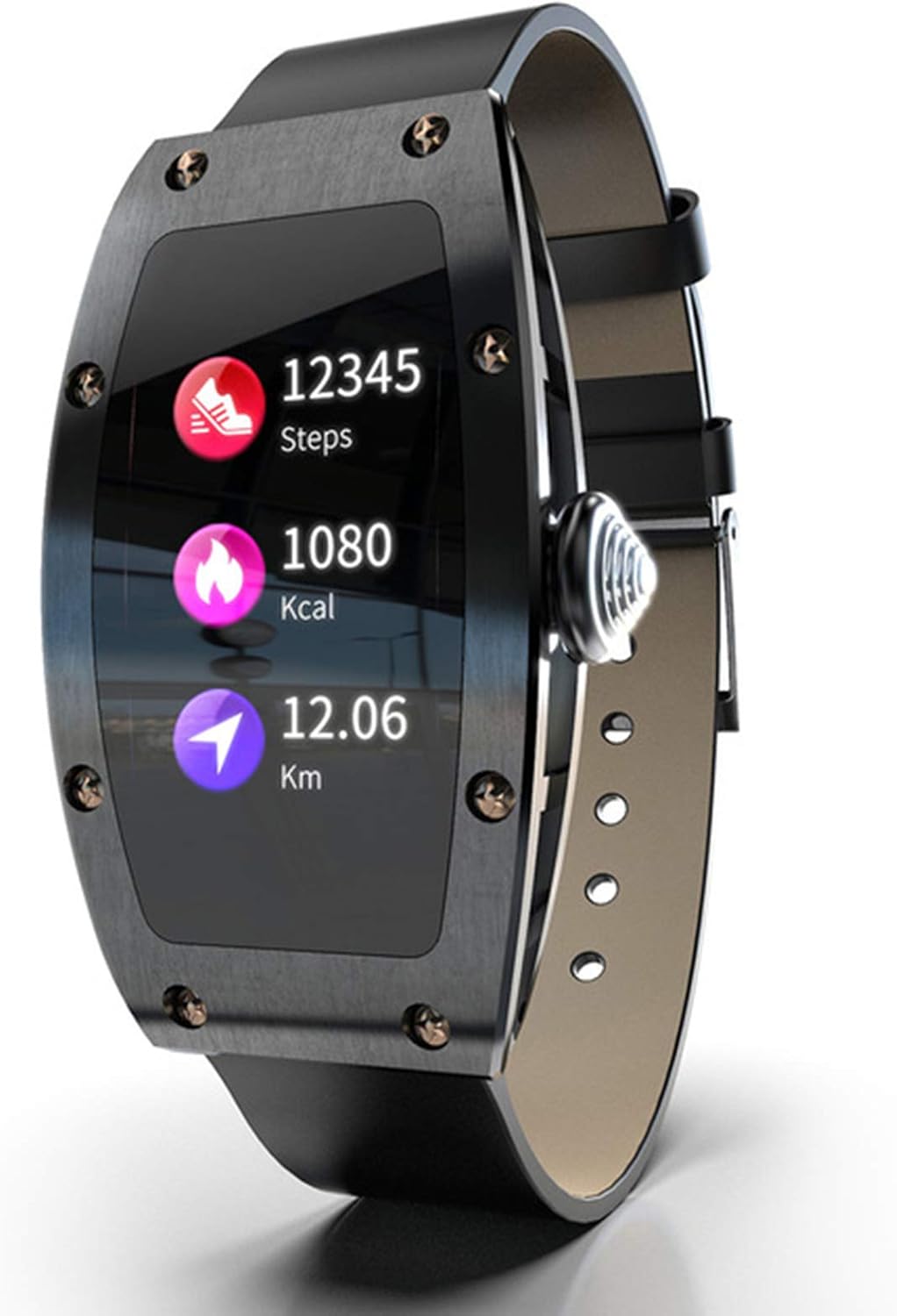 PURRL Smartwatch donna - Orologio fitness con cardiofrequenzimetro - Display ovale 1.14 pollici - Bluetooth compatibile Android iOS e struttura impermeabile