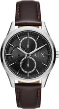 Armani Exchange AX1868 - Orologio Uomo Multifunzionale al Quarzo - Cassa 42 mm Acciaio Inossidabile - Cinturino Pelle Marrone