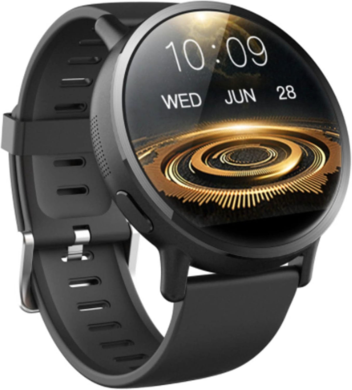 PURRL Smartwatch uomo donna - Display 2.03 pollici - Posizionamento Bluetooth contapassi e lettore musicale - Fitness tracker impermeabile nero per Android iOS
