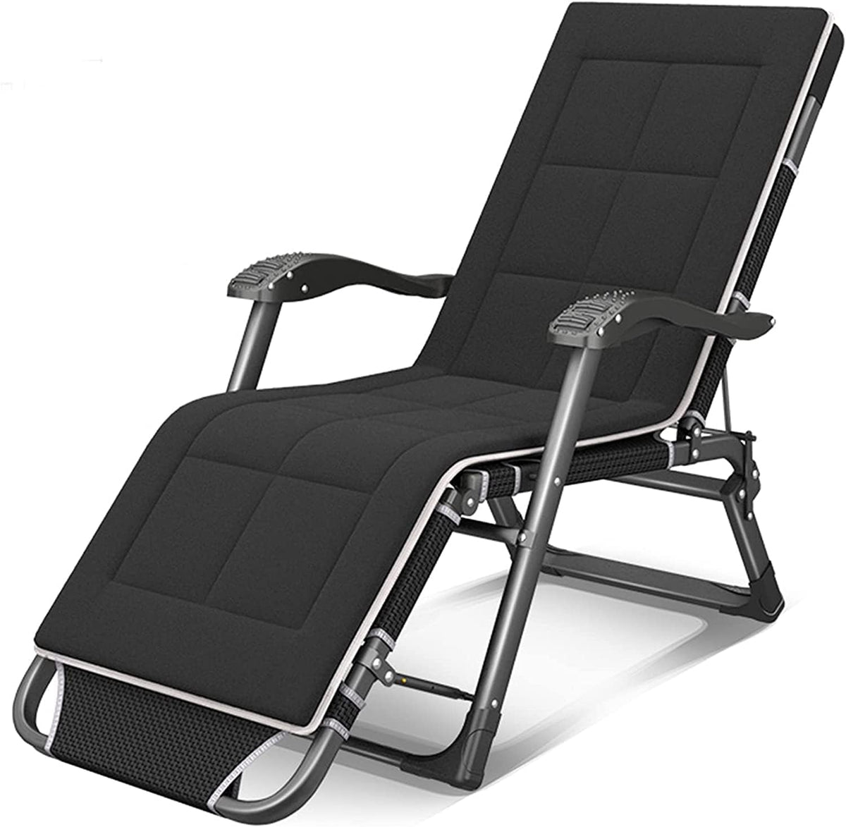 Sedia a sdraio pieghevole a gravità zero - lettino singolo resistente da esterno - struttura reclinabile salvaspazio - per relax spiaggia giardino e campeggio