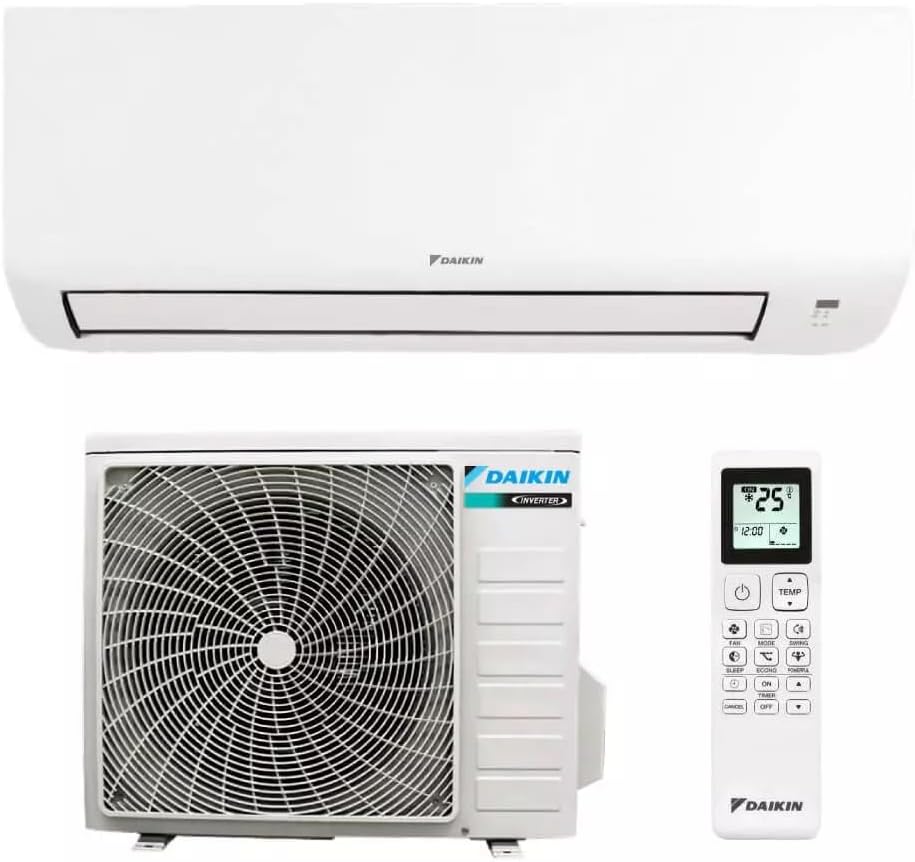 Daikin Sensira 12000 - Climatizzatore monosplit 12000 BTU - Refrigerante R32 con telecomando - Ventilazione integrata per climatizzazione domestica