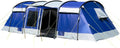 Tenda familiare Skandika Montana per 8 persone 700 x 310 x 200 cm - struttura a tunnel con cabine letto scure - impermeabilità 5000 mm - con accessori e kit riparazione