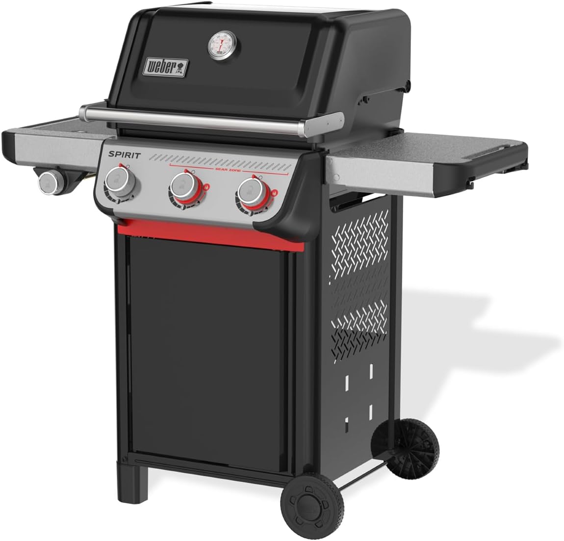 Weber Spirit E-335 - Barbecue a gas - Struttura robusta nero e acciaio inox - Dimensioni 117 x 67.5 x 123 cm per cucina all aperto