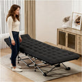 Lettino singolo pieghevole 190 x 80 cm - brandina portatile da 6 kg con superficie imbottita - sdraio da esterno salvaspazio - per ufficio e riposini