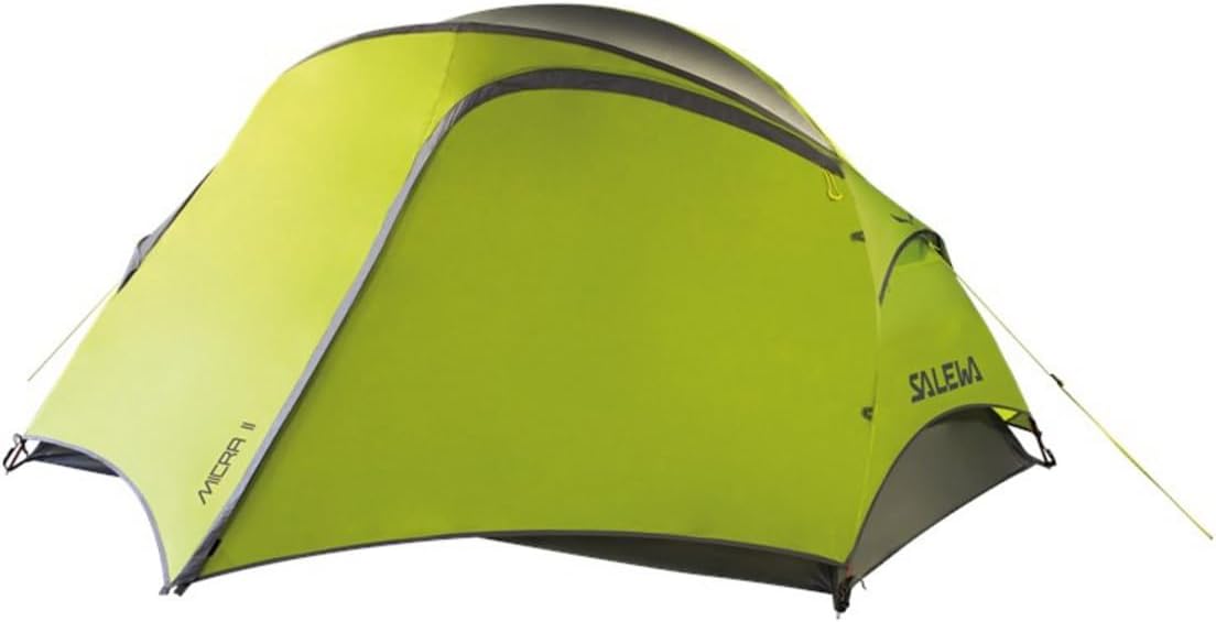 Salewa Micra II tenda da trekking per 2 persone - 120 x 102 x 212 cm - 4 stagioni resistente all'acqua - portatile con telo antipioggia per escursioni