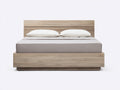 Letto matrimoniale-Legno-217x191x104 cm-Rovere chiaro-Minimalista
