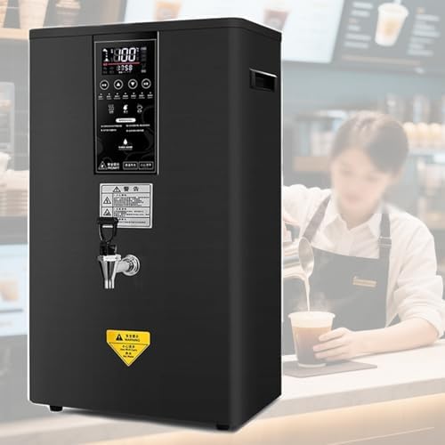 Caldaia acqua da parete 80 L - Temperatura regolata da 40 a 100 C - Riscaldamento rapido e risparmio energetico - Per ristoranti e uffici nera