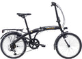 Bici pieghevole Denver nera 20 pollici unisex - telaio in lega di acciaio - cambio 6 velocità per città - struttura compatta senza sospensioni per adulti