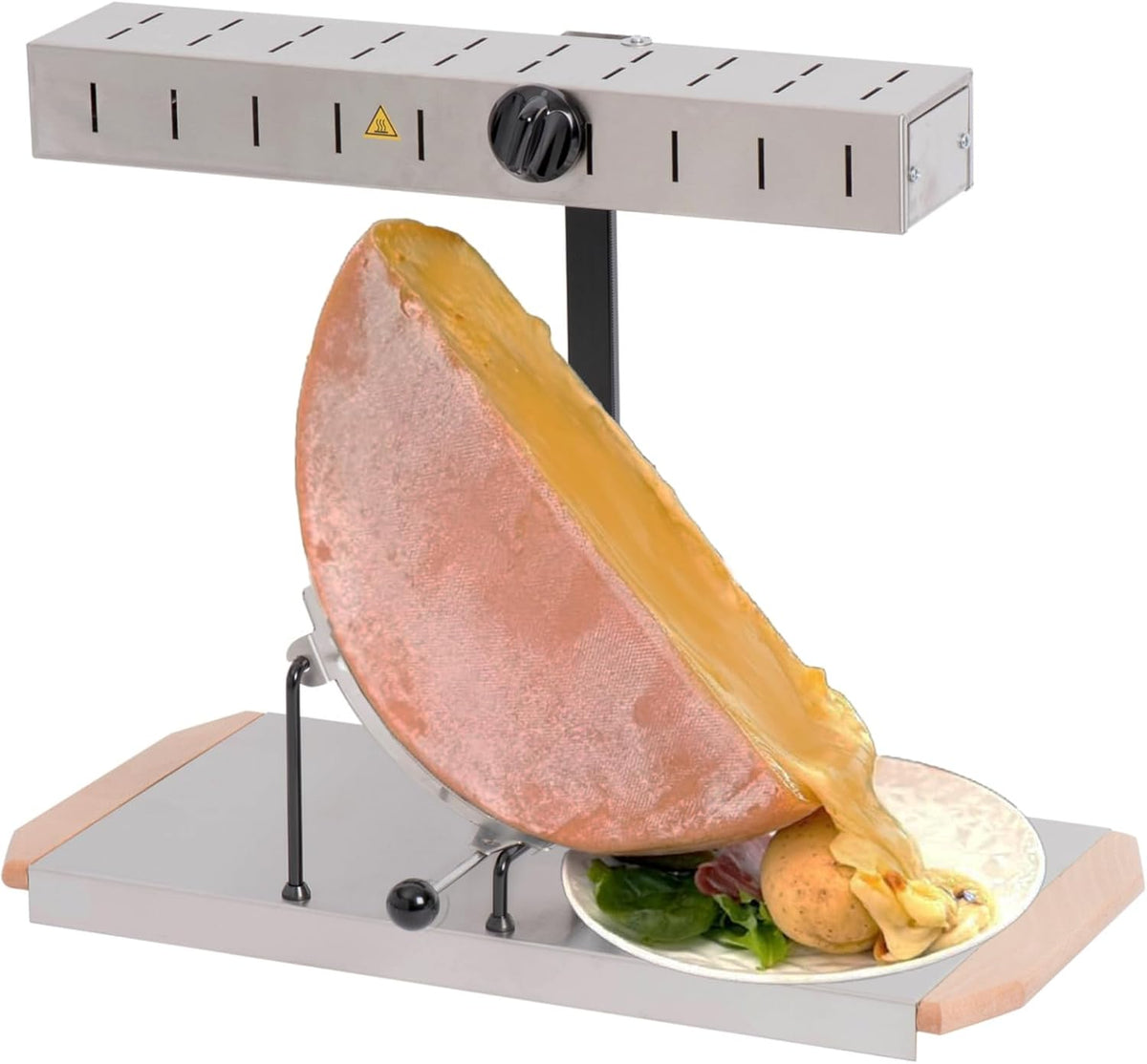 Louis Tellier Alpage Signature - Macchina raclette per 6 fino a 8 persone - Potenza 850 W - Acciaio inox con rampa regolabile in altezza