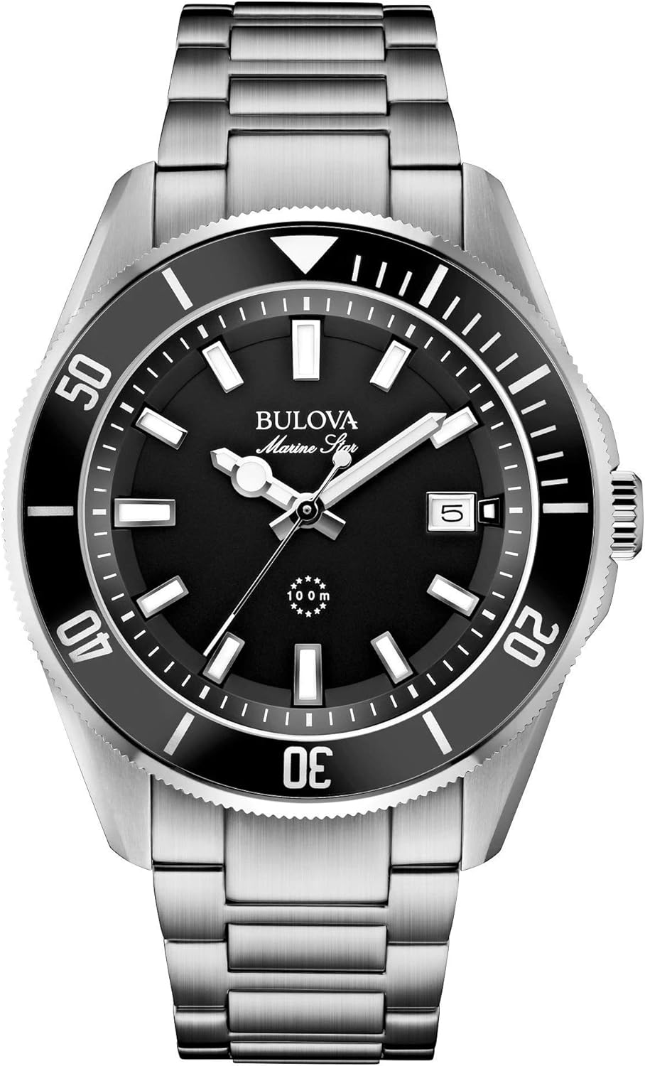 Bulova Marine Star 98B203 - Orologio uomo analogico digitale - Calendario perpetuo e Bluetooth - Modello nero con alimentazione a batteria