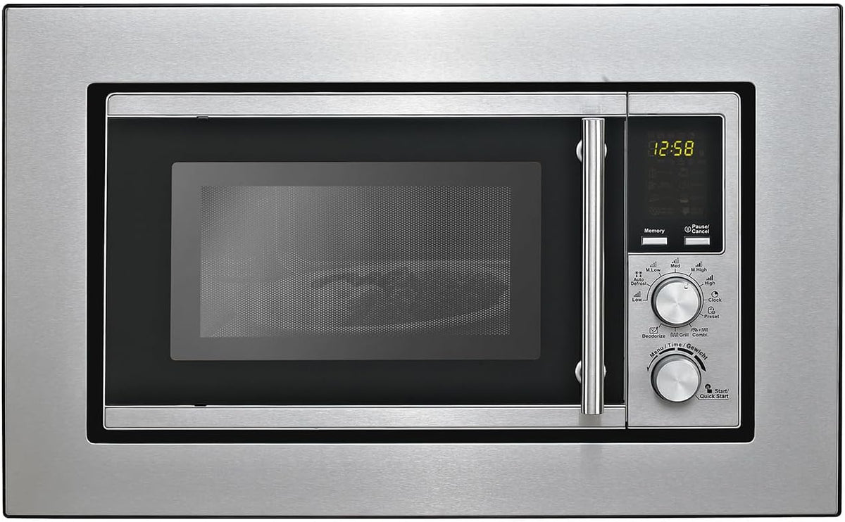 EBM-G 880E NA - Forno Microonde da Incasso 17 Litri in Acciaio Inox - Funzione Grill e Programmi Automatici - Orologio Digitale e Segnale Acustico