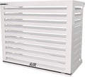 Box Air Klima Cover Clima Blade L - Copri Condizionatore Esterno Bianco - Alluminio Composito con Staffe Inox Regolabili - Protezione Resistente all Acqua da Parete