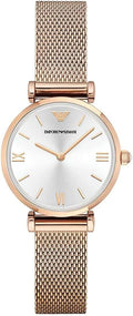 Emporio Armani - Orologio donna con movimento - Struttura in acciaio inossidabile - Design elegante per abbigliamento quotidiano e occasioni curate