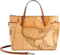 Alviero Martini E002 6000 - Borsa a mano con tracolla beige naturale - Materiale sintetico con chiusura zip - Accessorio elegante per uso quotidiano