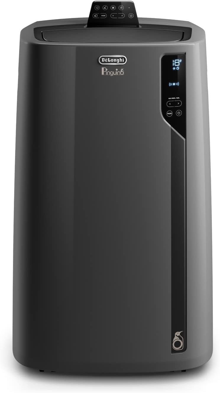 De Longhi Pinguino PAC EL112 CST - Climatizzatore portatile 11000 BTU - Classe A plus con MY ECO Real Feel - Timer 24 ore pannello LED e telecomando