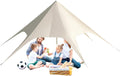 Tenda da campeggio beige e gialla - tessuto Oxford 850D con protezione UV - struttura antistrappo portatile - per backpacking viaggio picnic e attività all'aperto