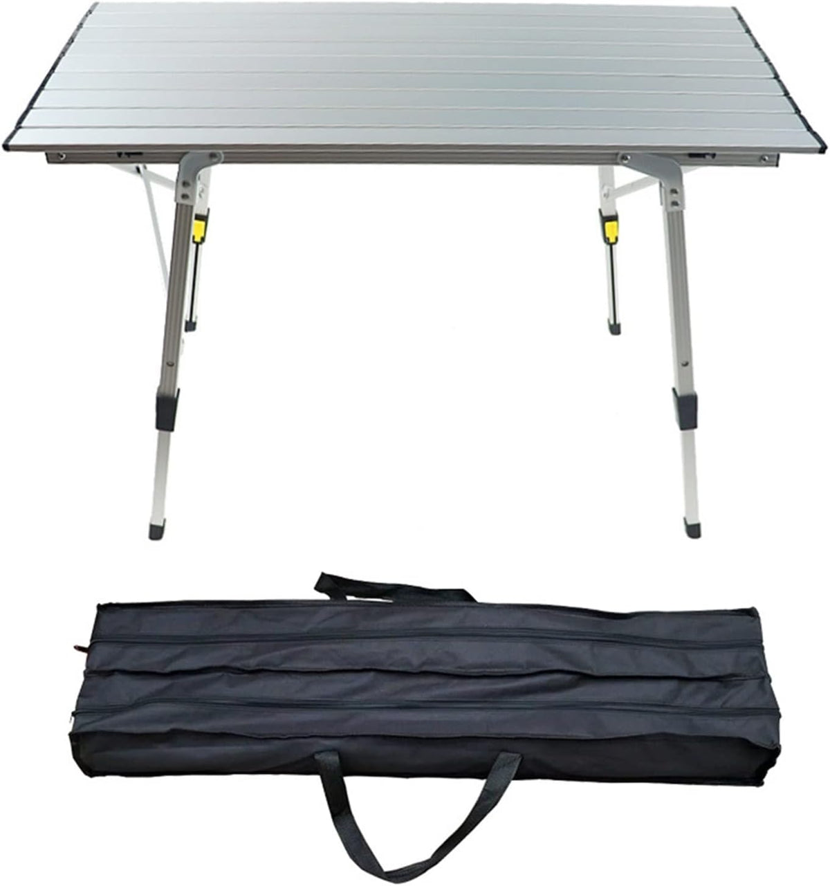 Tavolo pieghevole da esterno in lega di alluminio - struttura ultraleggera impermeabile - piano portatile da picnic - per campeggio esterno e attività ricreative