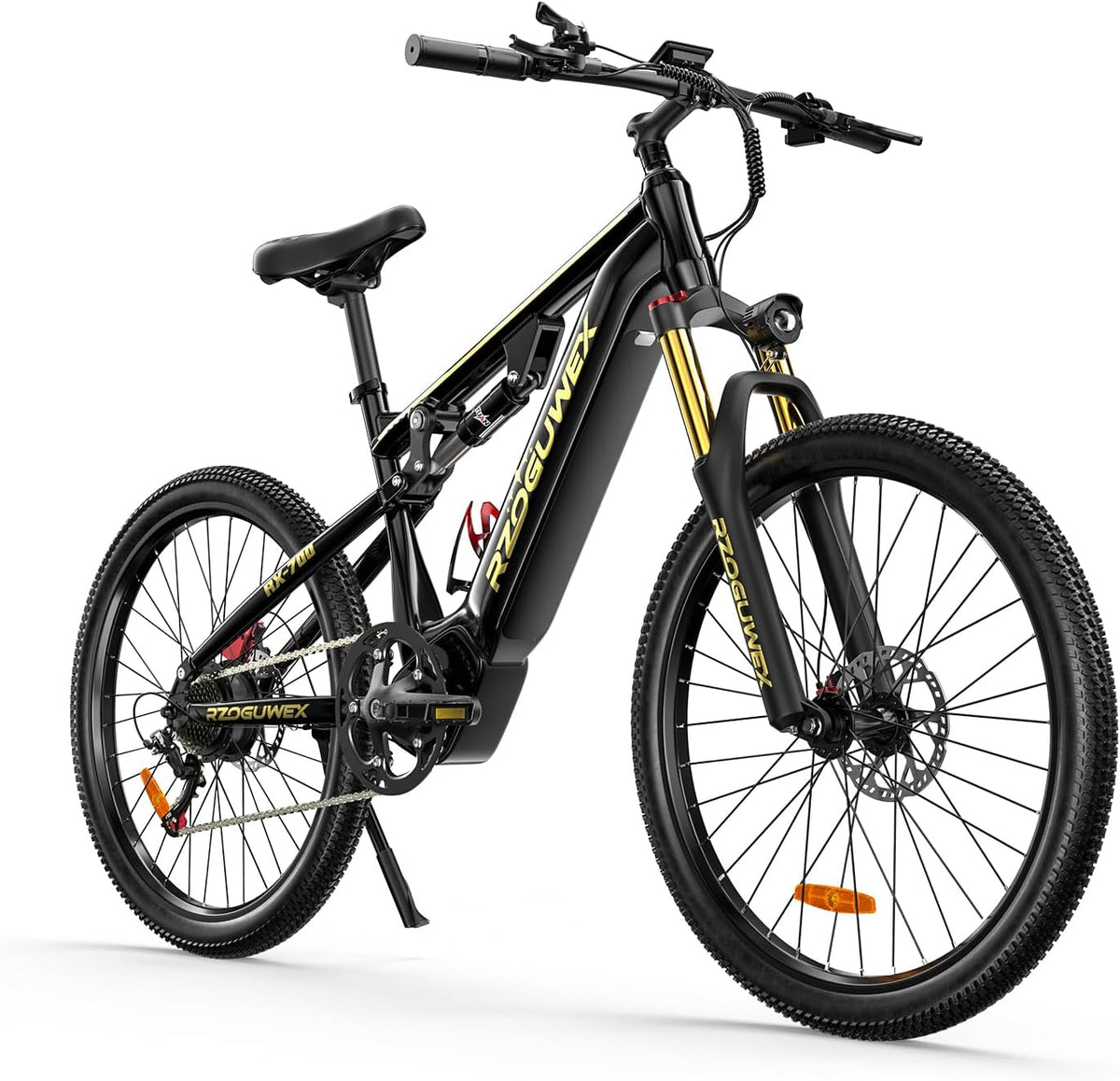 Bici elettrica fuoristrada per adulti - ruote 26 pollici e coppia 70 Nm - batteria rimovibile 48 V 17,5 Ah - 7 velocità e doppia sospensione