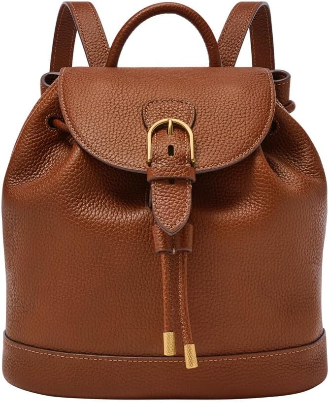 Fossil Everleigh - Borsa donna in pelle o cotone - Fodera in poliestere - Chiusura magnetica per uso quotidiano