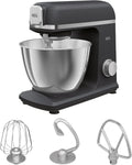 AEG KM5-1-4BPT Robot da Cucina - Planetaria 1200 W con 6 Velocità e Funzione Pulse - Ciotola da 5 Litri - Struttura in Metallo Nero Opaco con Accessori