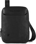 PIQUADRO Borsello Uomo - Borsa Compatta in Pelle - Chiusura Zip - Accessorio Maschile per Uso Quotidiano