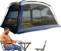 Riparo da campeggio blu con rete antinsetti - protezione solare resistente ai raggi UV - struttura portatile - per viaggi picnic e attività outdoor