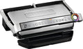 Tefal GC702D OptiGrill 2000 W - Grill Elettrico Nero Argento - 6 Programmi con Indicatore Automatico Cottura - Superficie XL 40 x 20 cm Antiaderente