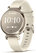 Garmin Lily 2 35 mm - Smartwatch elegante Cream Gold e Coconut - Touchscreen con GPS tramite smartphone - Activity Tracker cardio PulseOx e app fitness