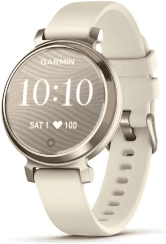 Garmin Lily 2 35 mm - Smartwatch elegante Cream Gold e Coconut - Touchscreen con GPS tramite smartphone - Activity Tracker cardio PulseOx e app fitness